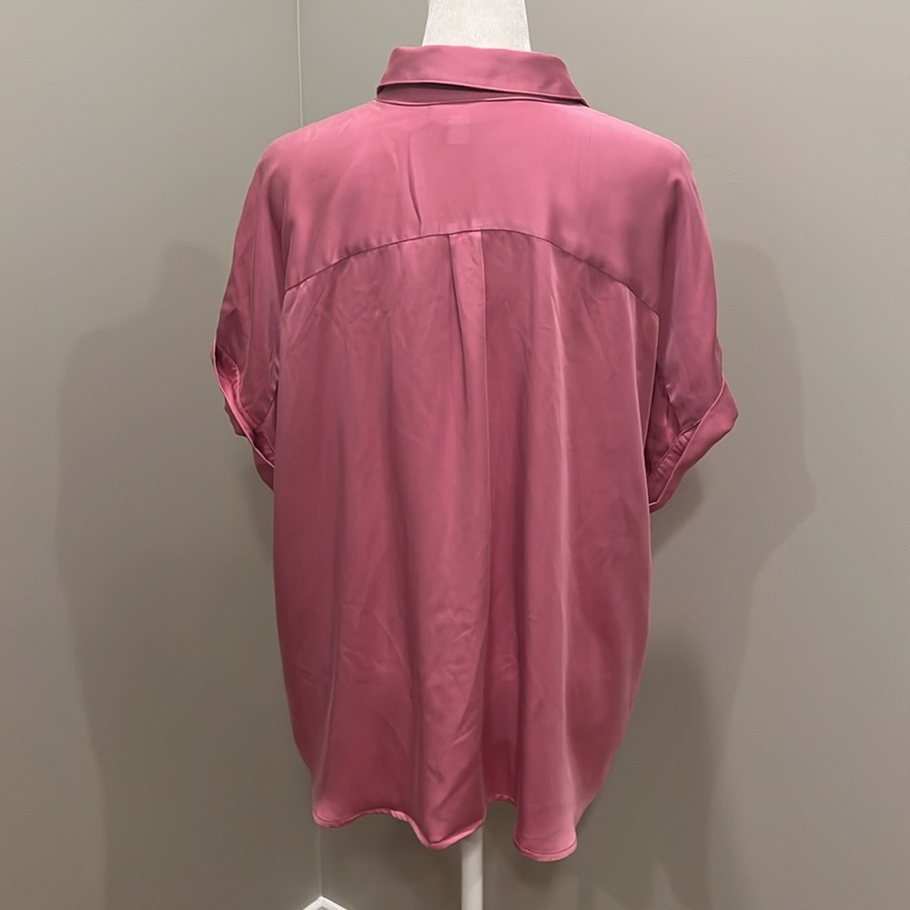 J. Jill Short Sleeve Button Down Blouse - Picture 3 of 5